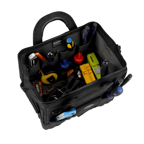 Bucket Boss Tool Bag, 14 Pocket, 1680 Heavy-Duty Poly Fabric, 12 Pockets - 64014