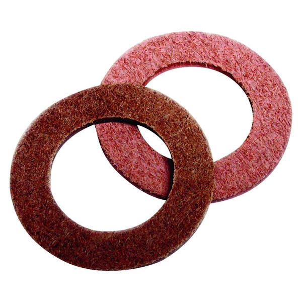 B & K Dial 3/4 in. H X 3/4 in. W Brown Leather Washers, Brown, Leather - 6928