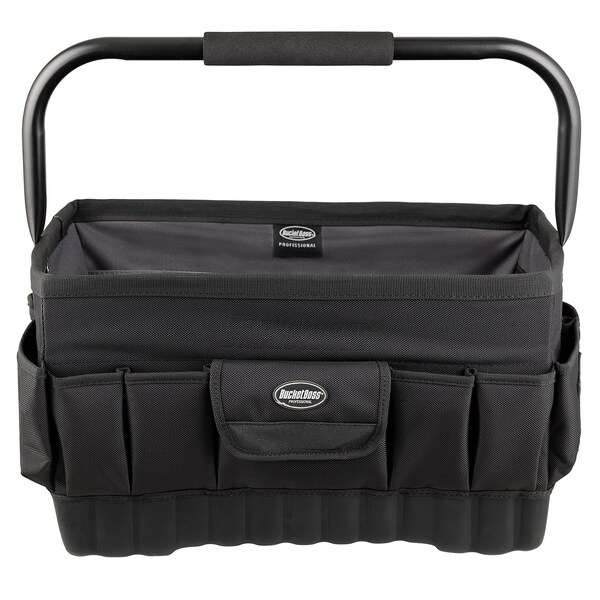 Bucket Boss Pro Oval Tool Tote 18, 1680 Heavy-Duty Poly Fabric, 14 Pockets - 74018