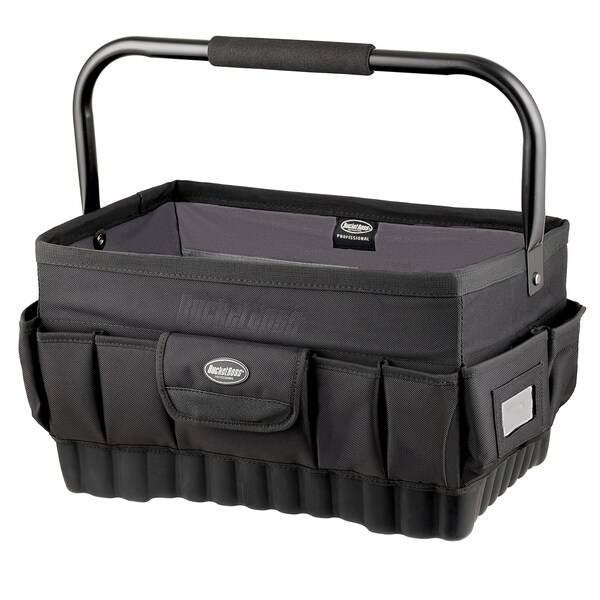 Bucket Boss Pro Oval Tool Tote 18, 1680 Heavy-Duty Poly Fabric, 14 Pockets - 74018