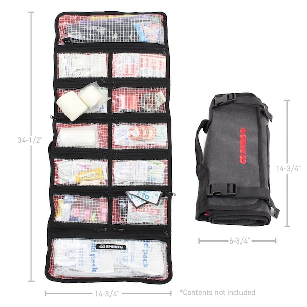 Go Rhino RollUp Style 5 Length x 5 Wide Closed 1412 Length x 3512 Length Opened With 15 Inter - XG1060-01