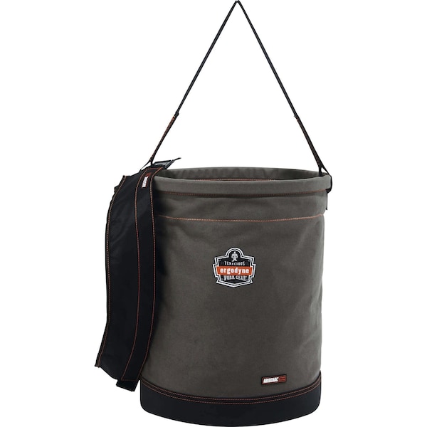 Ergodyne Bucket Bag, Gray, Canvas, 0 Pockets - 5935T