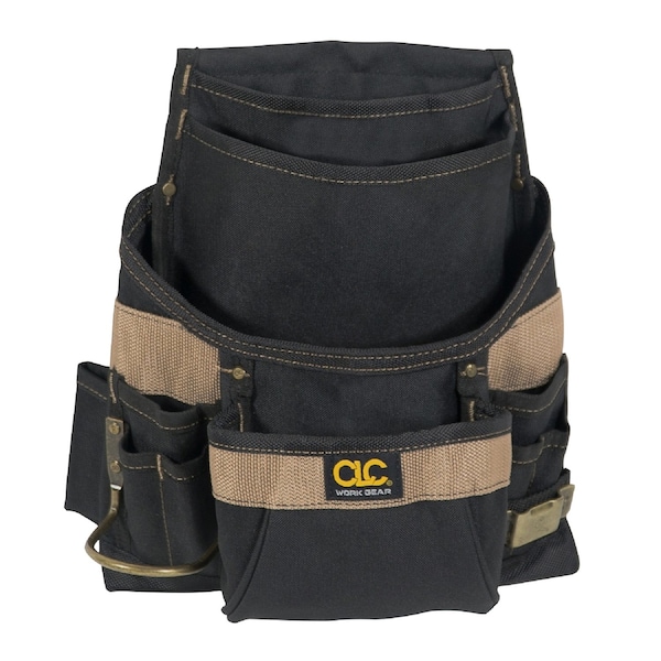 Clc Work Gear CLC 3.75 in. W X 14.25 in. H Polyester Tool Bag 11 pocket Black/Tan 1 pc - 1620