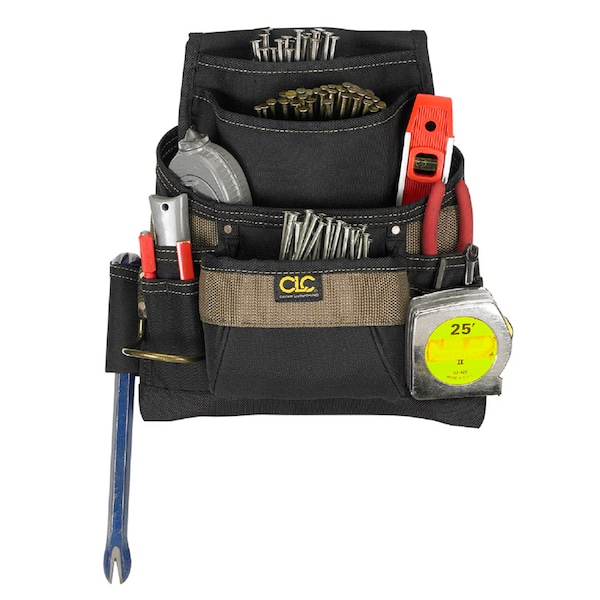 Clc Work Gear CLC 3.75 in. W X 14.25 in. H Polyester Tool Bag 11 pocket Black/Tan 1 pc - 1620