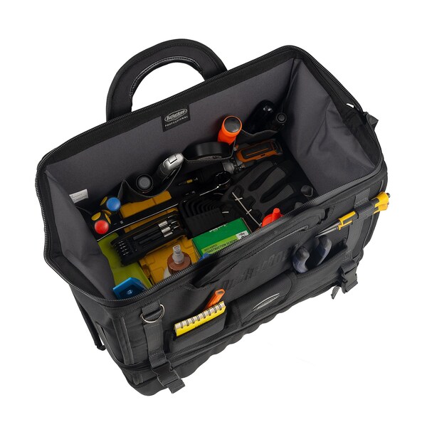 Bucket Boss Pro Drop-Bottom Tool, 1680 Heavy-Duty Poly Fabric, 14 Pockets - 68018