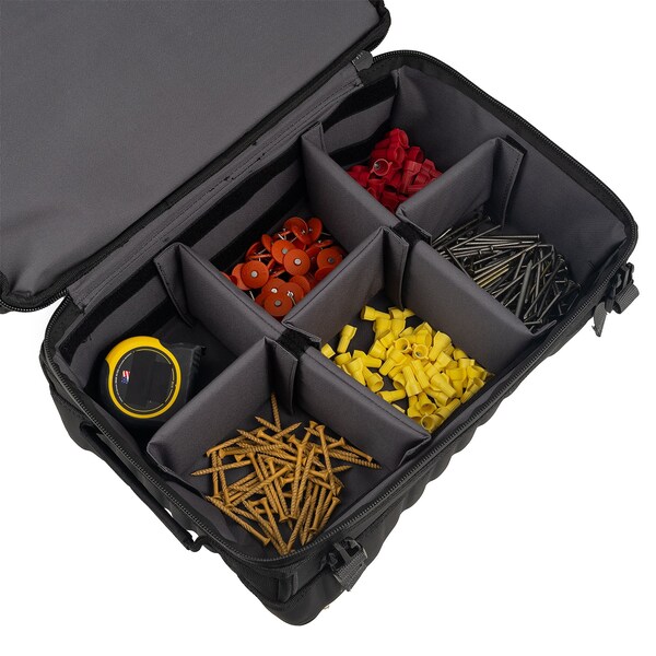 Bucket Boss Pro Drop-Bottom Tool, 1680 Heavy-Duty Poly Fabric, 14 Pockets - 68018