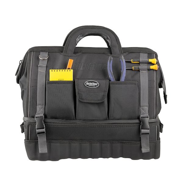 Bucket Boss Pro Drop-Bottom Tool, 1680 Heavy-Duty Poly Fabric, 14 Pockets - 68018
