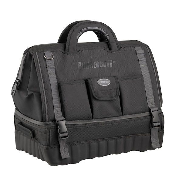 Bucket Boss Pro Drop-Bottom Tool, 1680 Heavy-Duty Poly Fabric, 14 Pockets - 68018