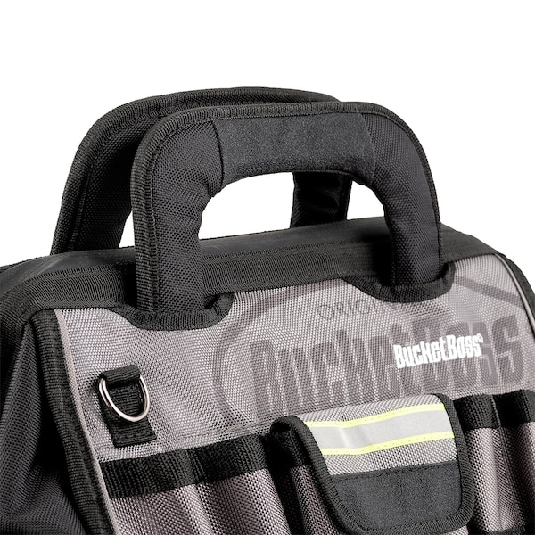 Bucket Boss HV Pro Bag, Hvy Dty Poly Fabric, 14", 1680 Heavy-Duty Poly Fabric, 14 Pockets - 65114-HV