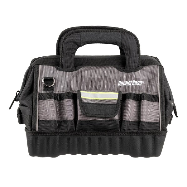 Bucket Boss HV Pro Bag, Hvy Dty Poly Fabric, 14", 1680 Heavy-Duty Poly Fabric, 14 Pockets - 65114-HV