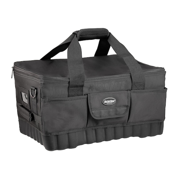 Bucket Boss Pro Racer 18 Tool Bag, 1680 Heavy-Duty Poly Fabric, 14 Pockets - 66018