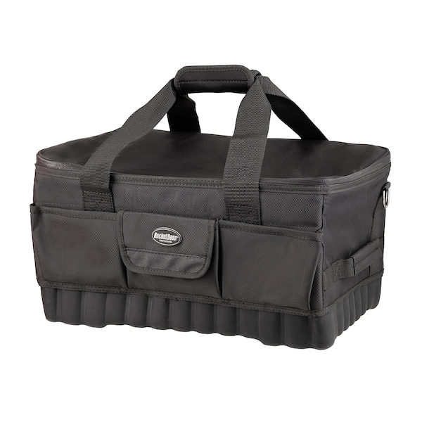 Bucket Boss Pro Racer 18 Tool Bag, 1680 Heavy-Duty Poly Fabric, 14 Pockets - 66018