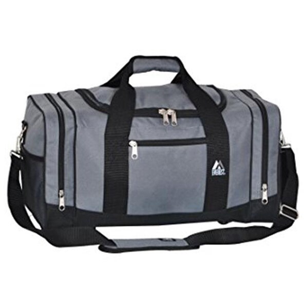 Everest Tool Bag, Everest 020-DGRY-BK Crossover Duffel Bag - Dark Grey & Black, Gray - 020-DGRY-BK