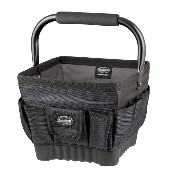 Bucket Boss Pro Tool Tote 11, 1680 Heavy-Duty Poly Fabric, 19 Pockets - 74012
