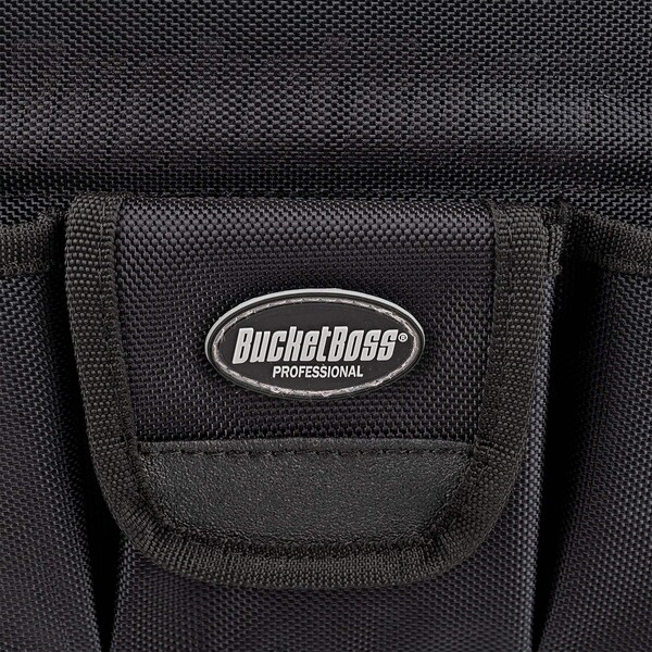 Bucket Boss Pro Tool Tote 11, 1680 Heavy-Duty Poly Fabric, 19 Pockets - 74012