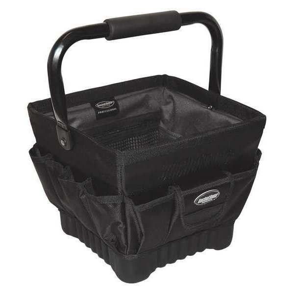 Bucket Boss Pro Tool Tote 11, 1680 Heavy-Duty Poly Fabric, 19 Pockets - 74012