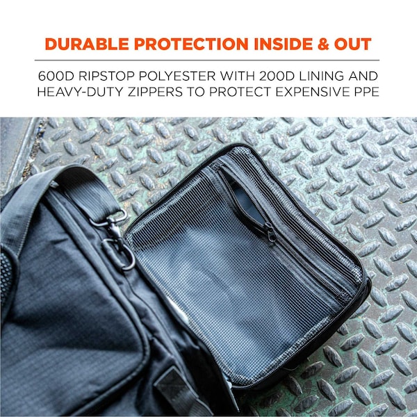 Ergodyne Tool Bag, PPE Duffel Bag, Black, Black - 5189