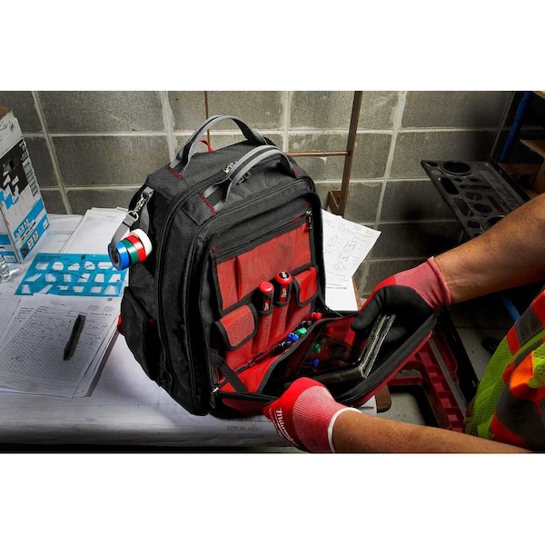 Milwaukee Tool PACKOUT Backpack + PACKOUT Low-Profile Compact Organizer - 48-22-8301, 48-22-8436