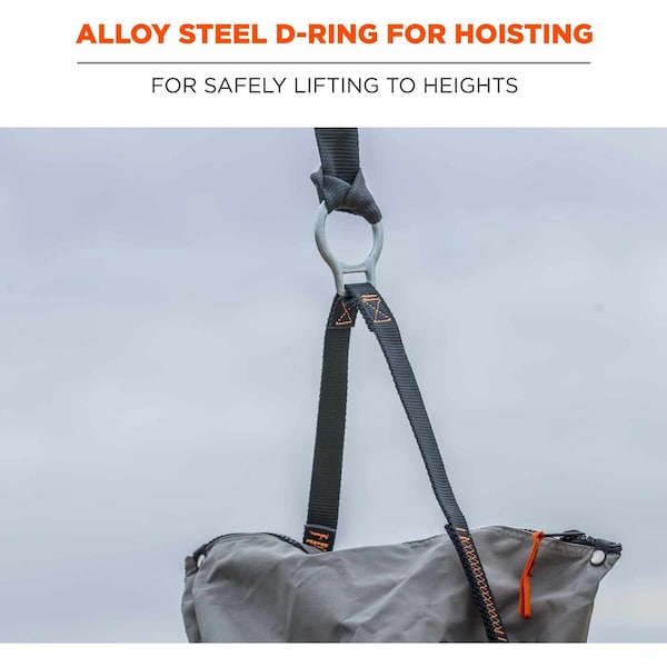 Ergodyne Gray Hoist Bucket with D-Rings, L - 5973