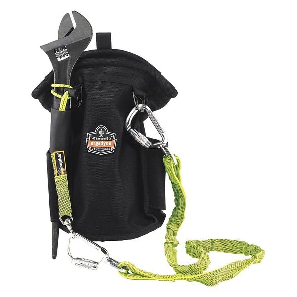Ergodyne Canvas, Topped Parts Pouch, Black, Water Resistant Canvas - 5528