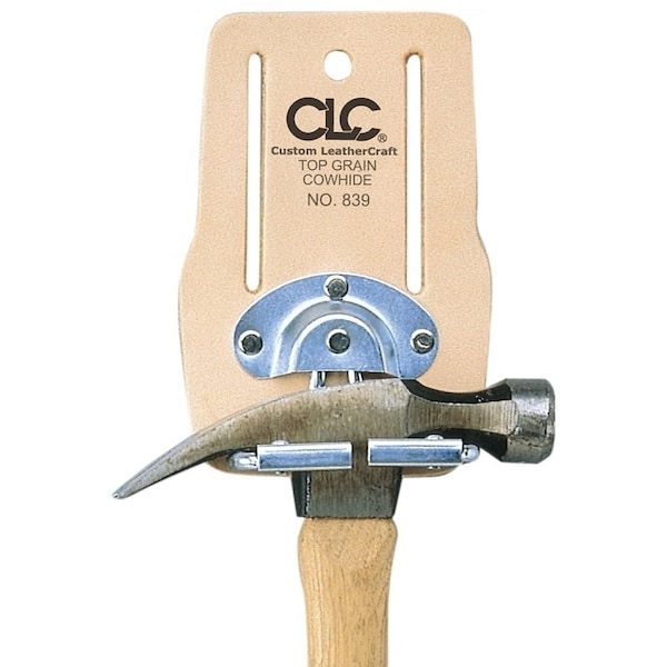 Clc Work Gear Tool Works Series Hammer Holder, Leather, Tan, 712 in W, 24 in H, Tan, Leather - 839