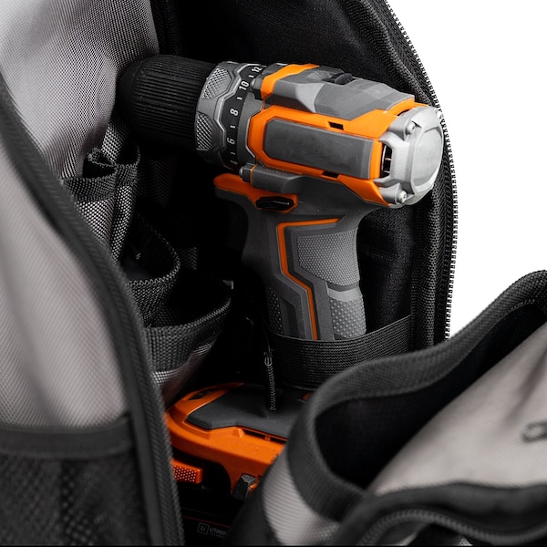 Bucket Boss Sling Pack Tool Bag, 1680 Heavy Duty Poly Fabric, 24 Pockets - 65160