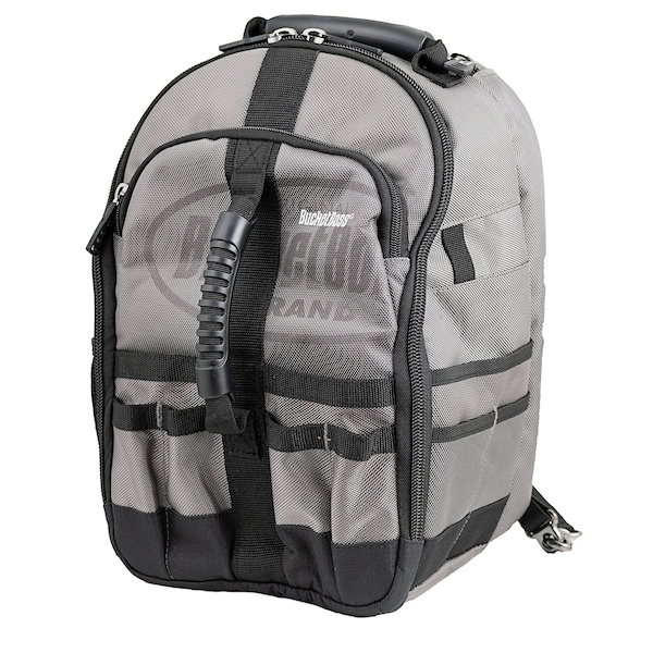 Bucket Boss Sling Pack Tool Bag, 1680 Heavy Duty Poly Fabric, 24 Pockets - 65160