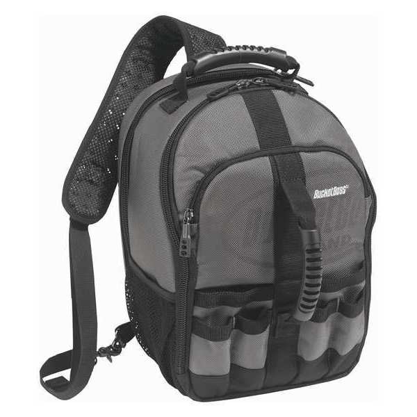 Bucket Boss Sling Pack Tool Bag, 1680 Heavy Duty Poly Fabric, 24 Pockets - 65160
