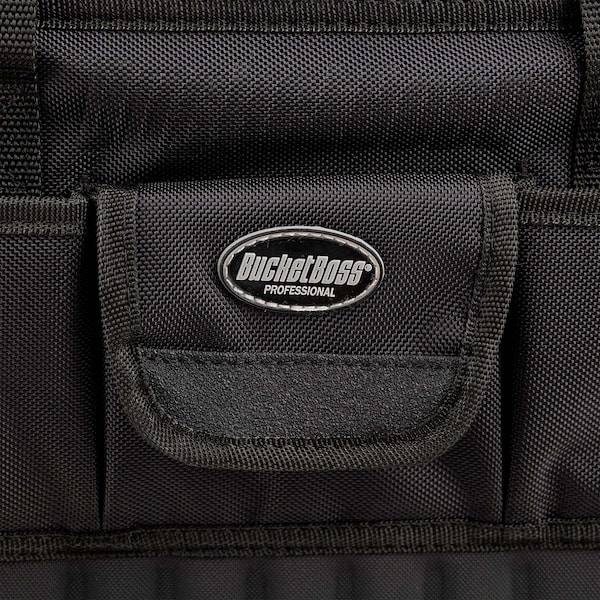 Bucket Boss Drop-Bottom Too Bag, 1680 Heavy-Duty Poly Fabric, 16 Pockets - 66014