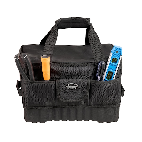 Bucket Boss Drop-Bottom Too Bag, 1680 Heavy-Duty Poly Fabric, 16 Pockets - 66014