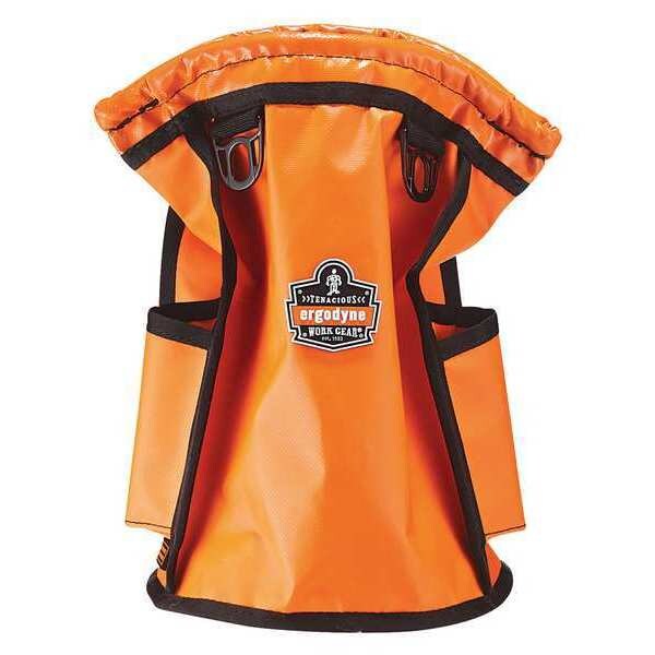 Ergodyne Topped Parts Pouch, Tarpaulin, Orange, Waterproof Tarpaulin - 5538