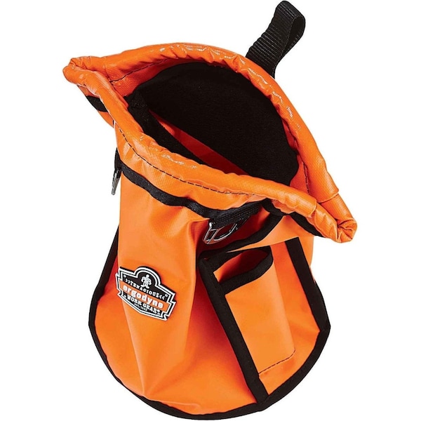 Ergodyne Topped Parts Pouch, Tarpaulin, Orange, Waterproof Tarpaulin - 5538