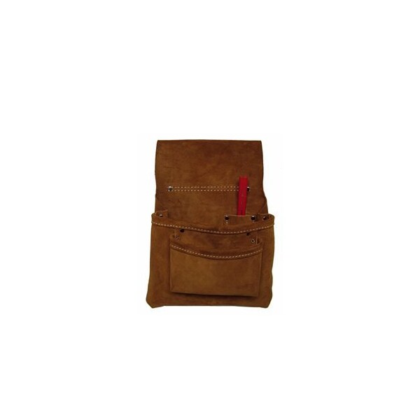 Heritage Leather Tool Bag, Heritage Leather 436Sp 3-Pocket Nail Bag, Leather - 436SP