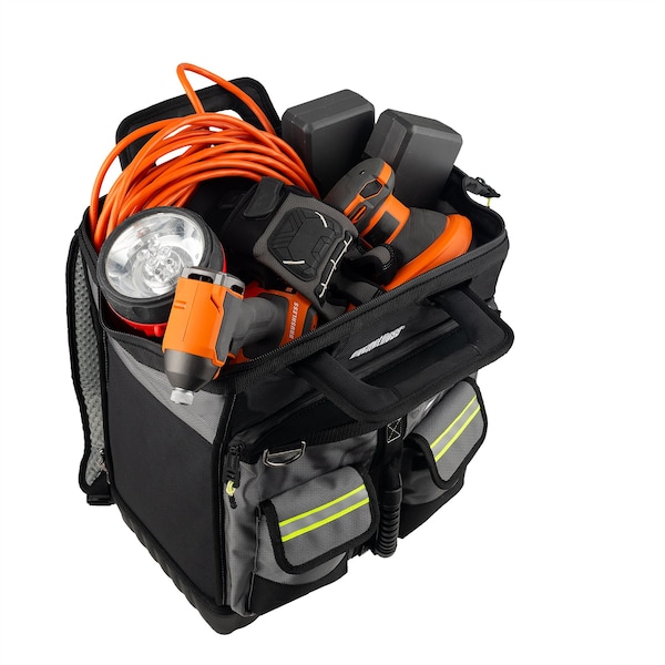Bucket Boss HV ProTech Tool Case, Hvy Dty Poly Fabric, 1680 Heavy-Duty Poly Fabric, 16 Pockets - 65170-HV
