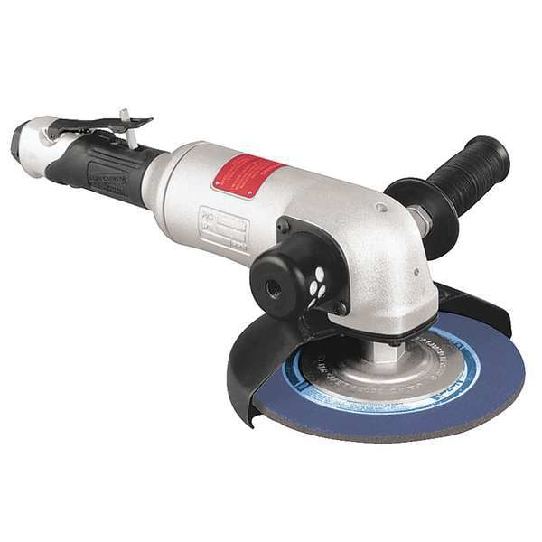 Dynabrade Type 27 Angle Grinder, 1/2 in NPT Female Air Inlet, Heavy Duty, 6,000 RPM, 2.0 hp - 50348