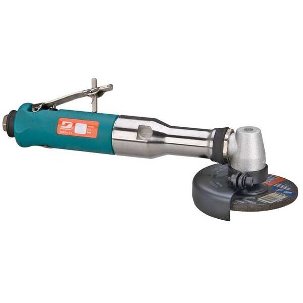 Dynabrade Type 27 Angle Grinder, 1/4 in NPT Air Inlet, Heavy Duty, 13,500 rpm, 0.7 HP - 54777