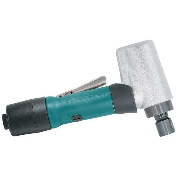 Dynabrade 7 Degree Offset Die Grinder, 1/4 in NPT Female Air Inlet, 1/4 in Collet, Heavy Duty, 18,000 RPM - 52221