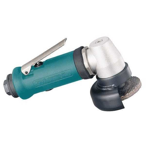 Dynabrade Type 27 Angle Grinder, 1/4 in NPT Female Air Inlet, Heavy Duty, 15,000 RPM, 0.4 hp - 52711
