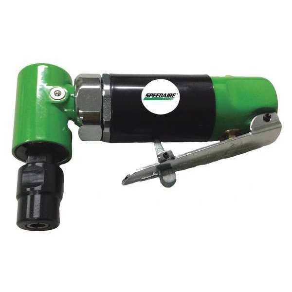 Speedaire Right Angle Air Grinder, 1/4 in NPT Female Air Inlet, 1/8" and 1/4" Collet, Medium Duty, 18,000 RPM - 48LZ92