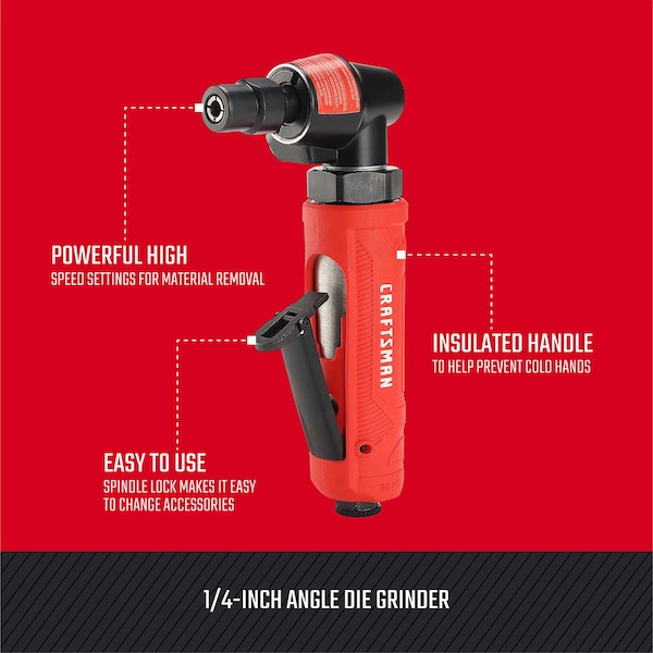 Craftsman Craftsman 1/4-in Angle Die Grinder - CMXPTSG1006NB