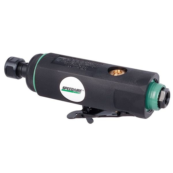 Speedaire Straight Die Grinder, 1/4 in NPT Female Air Inlet, 1/4 in Collet, Medium Duty, 22,000 RPM, 0.5 hp - 21AA86