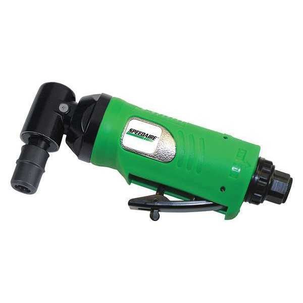 Speedaire Right Angle Die Grinder, 1/4 in NPT Male Air Inlet, 1/4 in Collet, Medium Duty, 18,000 RPM, 0.5 hp - 45NW65