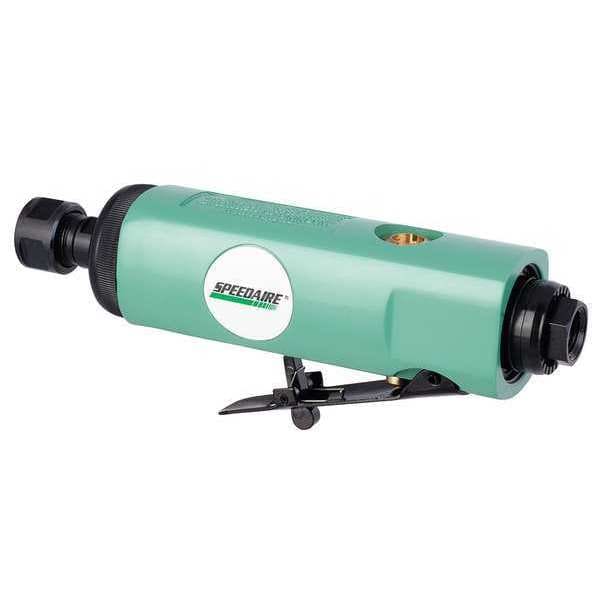 Speedaire Straight Die Grinder, 1/4 in NPT Female Air Inlet, 1/4 in Collet, Medium Duty, 22,000 RPM, 0.5 hp - 21AA88
