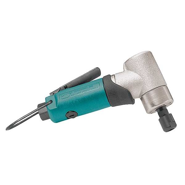 Dynabrade 7 Degree Offset Die Grinder, 1/4 in NPT Female Air Inlet, 1/4 in Collet, Heavy Duty, 25,000 RPM - 52204