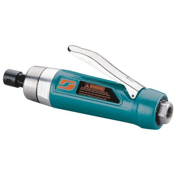 Dynabrade Straight Die Grinder, 3/8 in NPT Female Air Inlet, 1/4 in Collet, Heavy Duty, 12,000 RPM, 1.0 hp - 52666