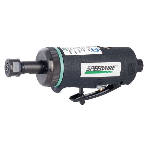 Speedaire Reversible Die Grinder, 1/4 in NPT Female Air Inlet, 1/4 in Collet, Heavy Duty, 18,000 RPM, 0.7 hp - 21AA84