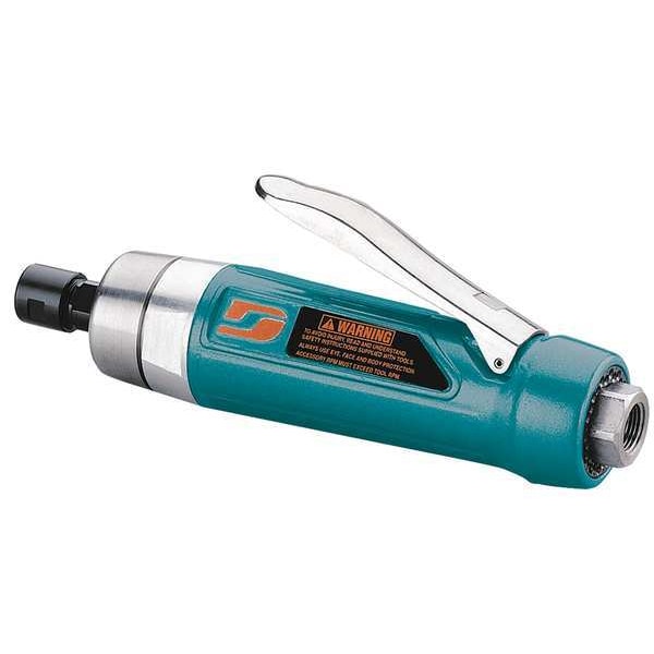 Dynabrade Straight Die Grinder, 3/8 in NPT Female Air Inlet, 1/4 in Collet, Heavy Duty, 18,000 RPM, 1.0 hp - 52668