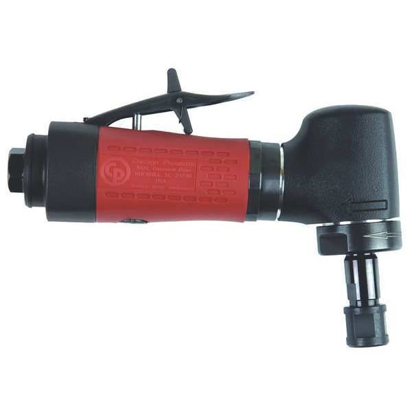 Chicago Pneumatic Right Angle Die Grinder, 1/4 in NPT Female Air Inlet, 1/4 in Collet, Heavy Duty, 25,000 RPM, 0.4 hp - CP3030-325R