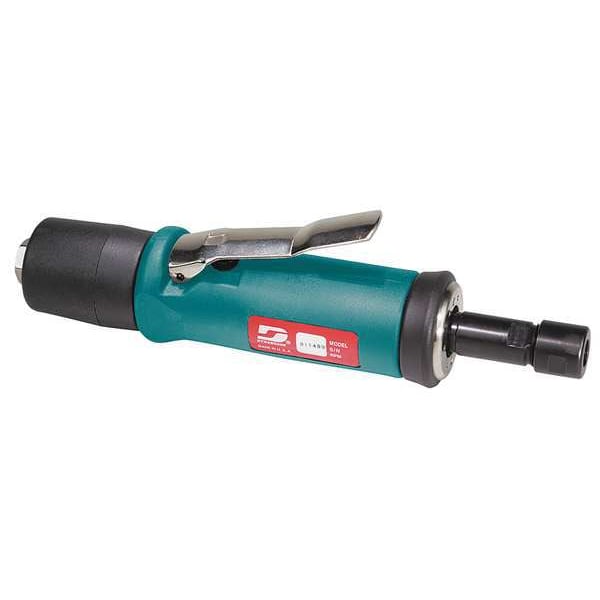 Dynabrade Straight Die Grinder, 1/4 in NPT Female Air Inlet, 1/4 in Collet, Heavy Duty, 15,000 RPM, 0.5 hp - 51304