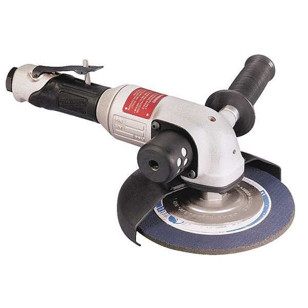 Dynabrade Type 27 Angle Grinder, 1/2 in NPT Female Air Inlet, Heavy Duty, 6,000 RPM, 1.2 hp - 50350